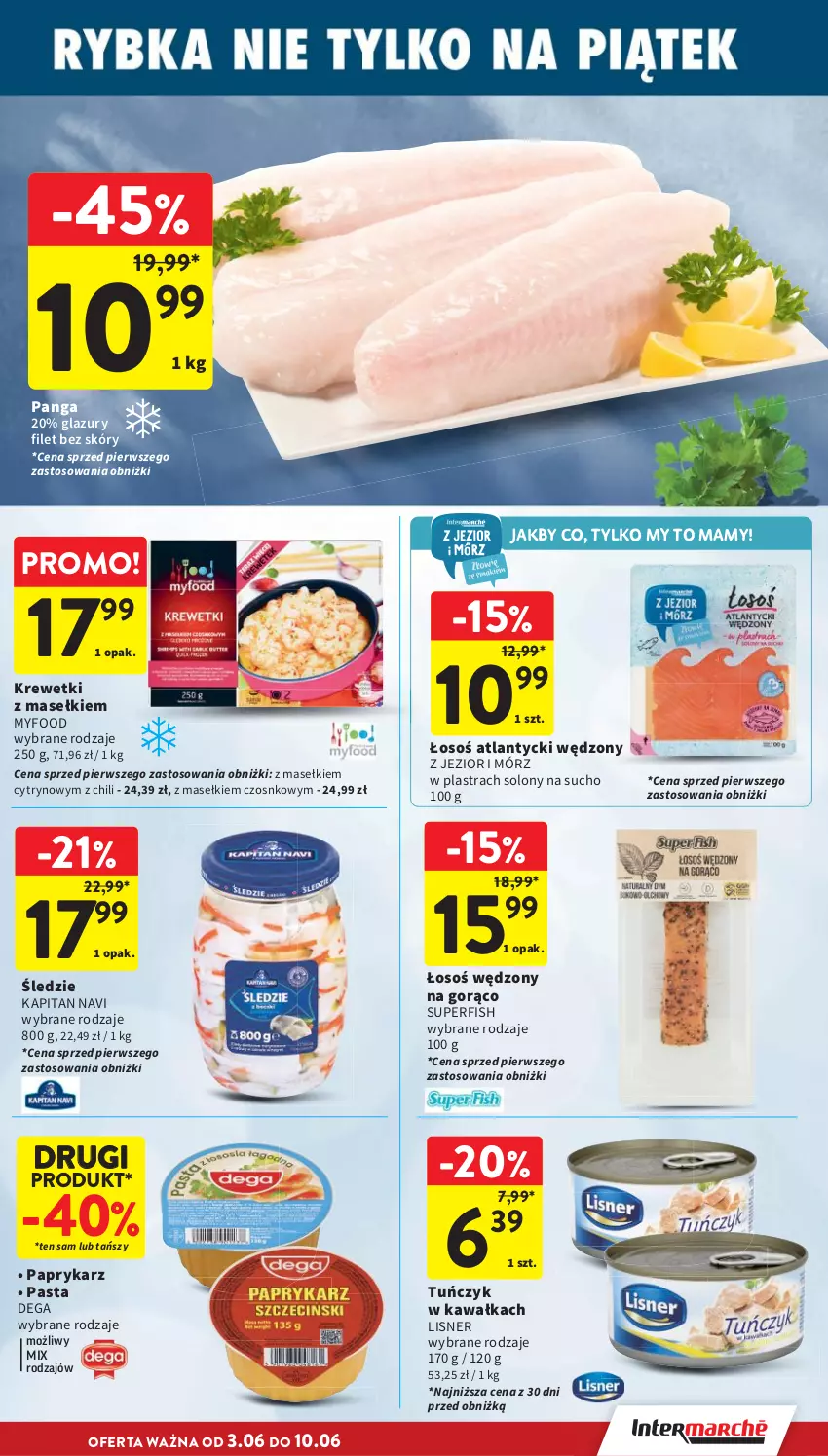 Gazetka promocyjna Intermarche - Gazetka promocyjna - ważna 03.06 do 10.06.2026 - strona 27 - produkty: Dega, Kawa, Krewetki, Lazur, Lisner, Panga, Papryka, Paprykarz, Tuńczyk