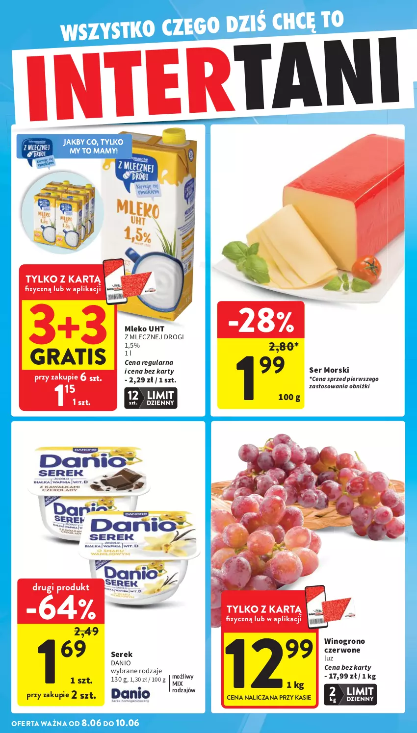 Gazetka promocyjna Intermarche - Gazetka promocyjna - ważna 03.06 do 10.06.2026 - strona 46 - produkty: Danio, Gra, Mleko, Ser, Serek, Wino