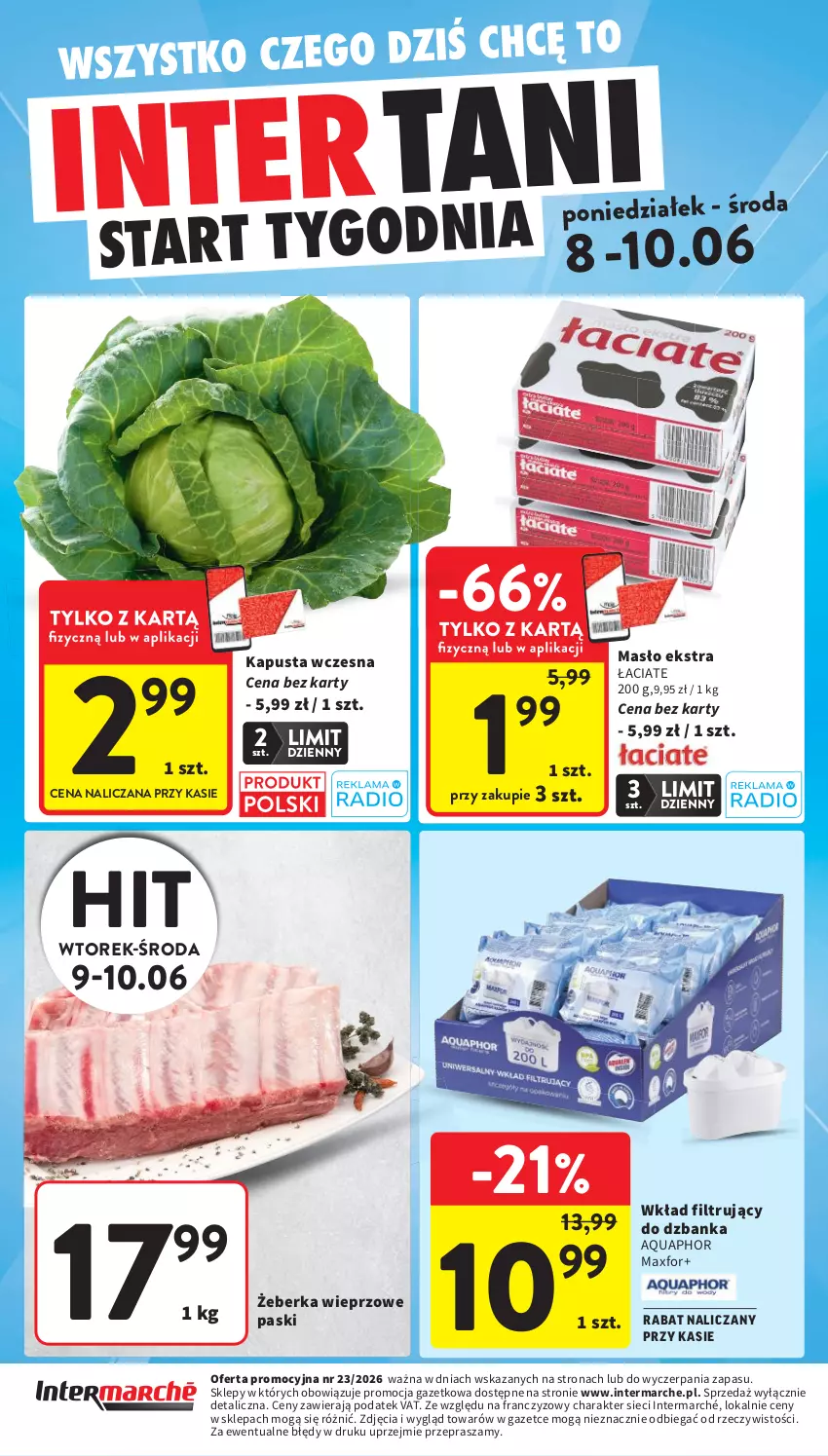 Gazetka promocyjna Intermarche - Gazetka promocyjna - ważna 03.06 do 10.06.2026 - strona 48 - produkty: Aquaphor, Masło, Wkład filtrujący
