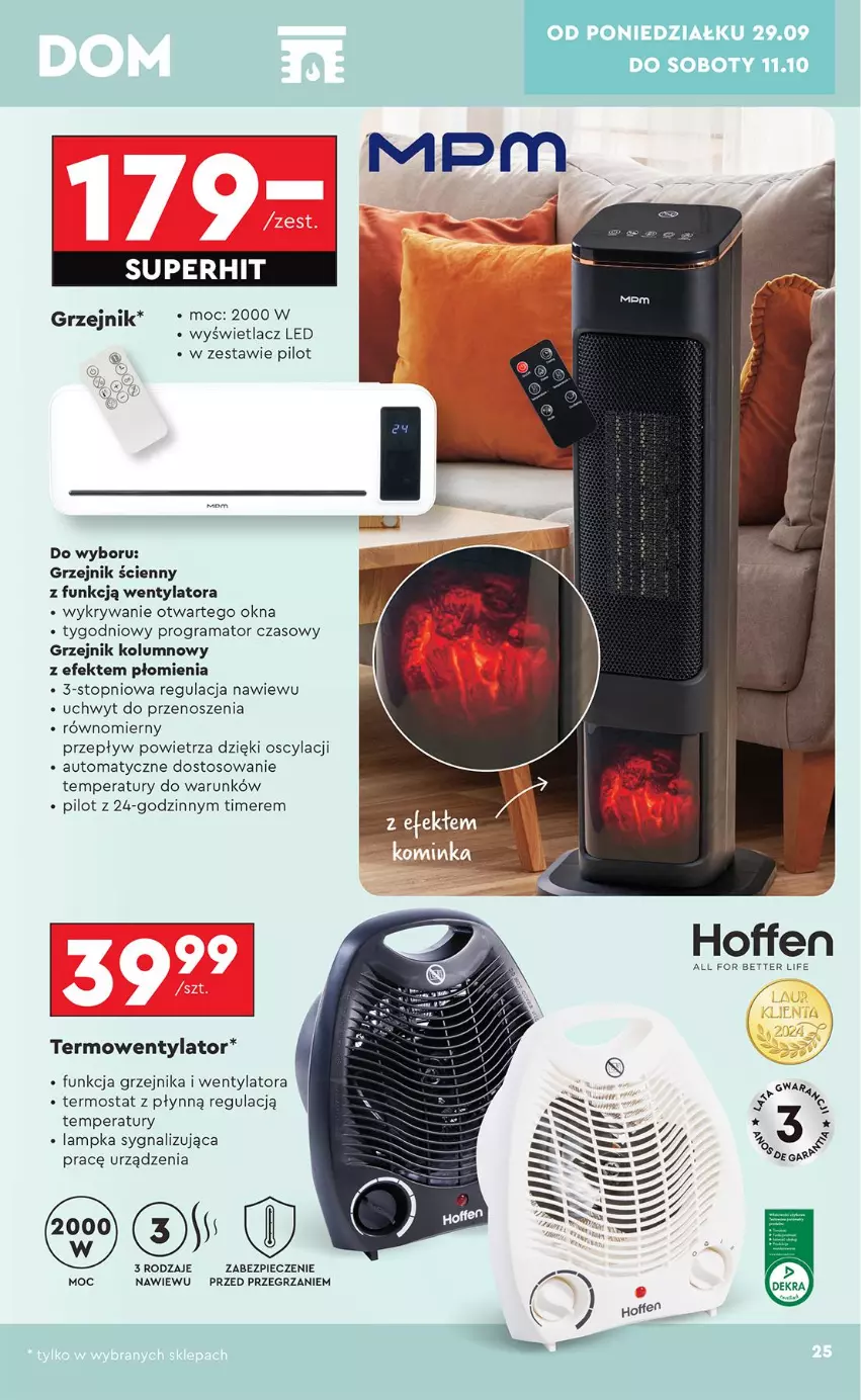 Gazetka promocyjna Biedronka - Okazje Tygodnia - ważna 29.09 do 11.10.2025 - strona 25 - produkty: Gra, Grzejnik, Piec, Rama, Termos, Termowentylator, Top