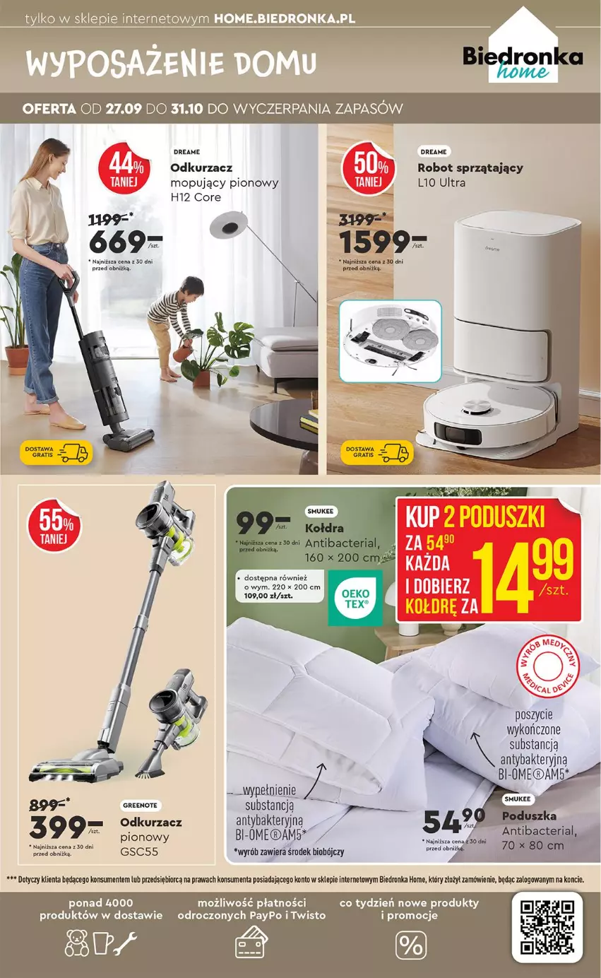 Gazetka promocyjna Biedronka - Okazje Tygodnia - ważna 29.09 do 11.10.2025 - strona 53 - produkty: Gra, Mop, Odkurzacz, Robot, Robot sprzątający