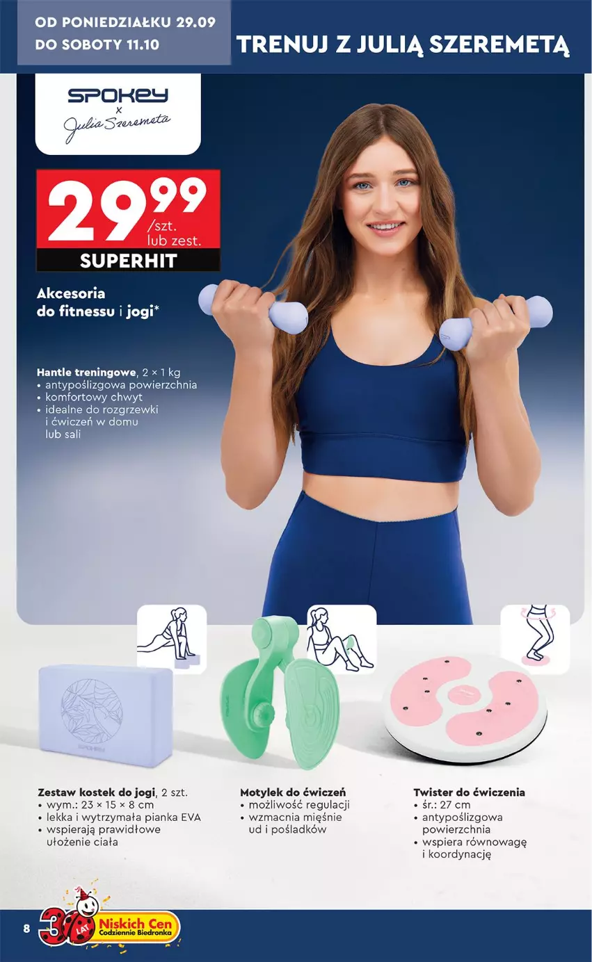 Gazetka promocyjna Biedronka - Okazje Tygodnia - ważna 29.09 do 11.10.2025 - strona 8 - produkty: Akcesoria do fitnessu, Stek