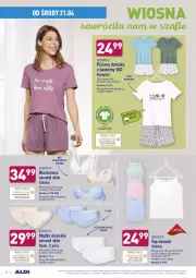 Gazetka promocyjna Aldi - Dobre bo polskie - Gazetka - ważna od 24.04 do 24.04.2021 - strona 26 - produkty: Top, Majtki, Biustonosz, Wełna, Piżama, Queentex