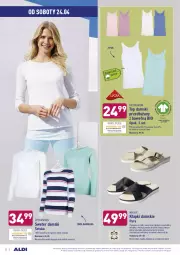 Gazetka promocyjna Aldi - Dobre bo polskie - Gazetka - ważna od 24.04 do 24.04.2021 - strona 32 - produkty: Klapki, Sweter, Top, Wełna, Fa