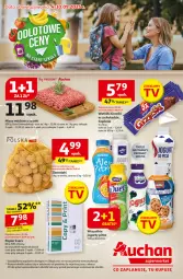 Gazetka promocyjna Auchan - Odlotowe ceny na start szkoły Supermarket - Gazetka - ważna od 10.09 do 10.09.2025 - strona 1 - produkty: Goplana, Mięso mielone z szynki, Mięso mielone, Ser, Gra, Papier, Jogurt, Ziemniaki, LANA, Grześki, Mięso