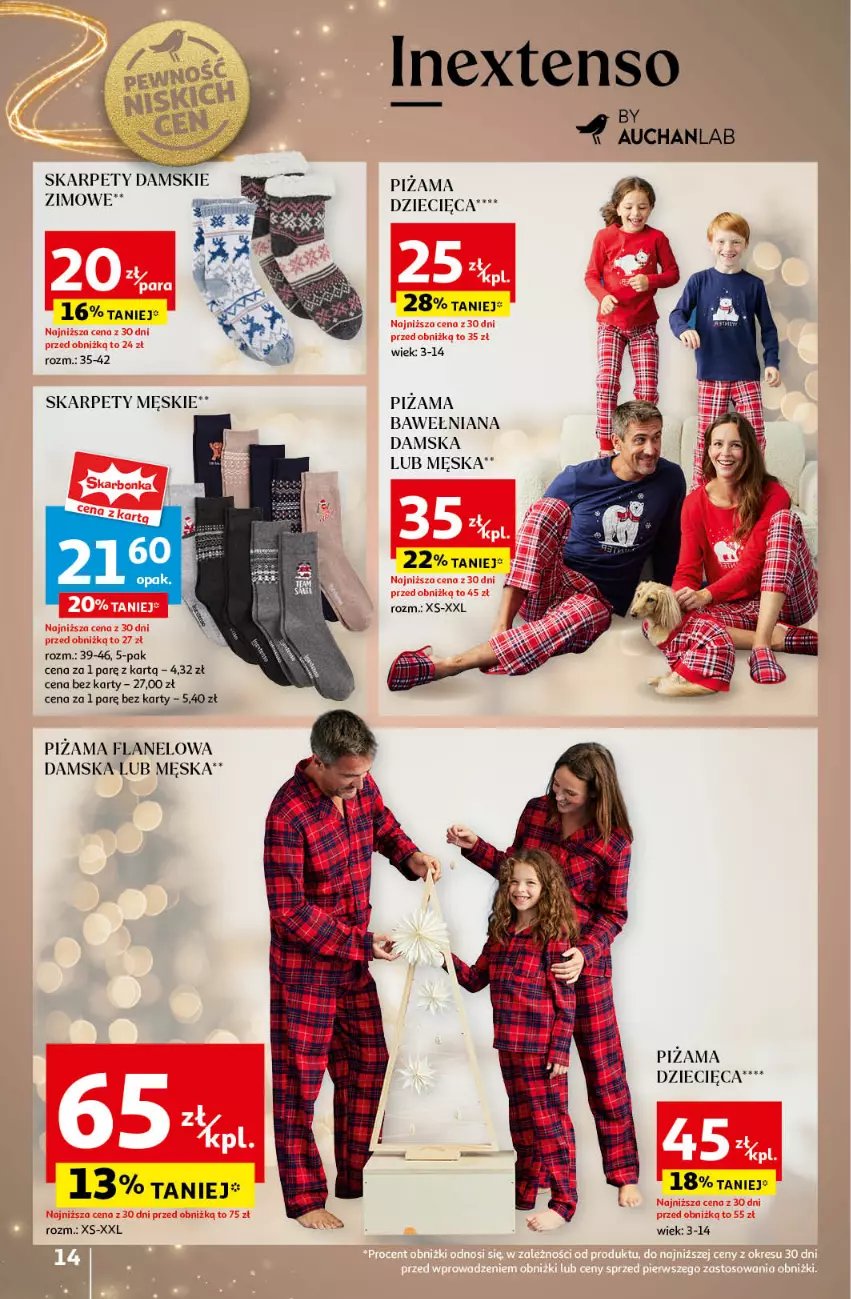 Gazetka promocyjna Auchan - Katalog Moc prezentów Hipermarket - ważna 28.11 do 15.12.2024 - strona 14 - produkty: Dzieci, Karp, Piżama