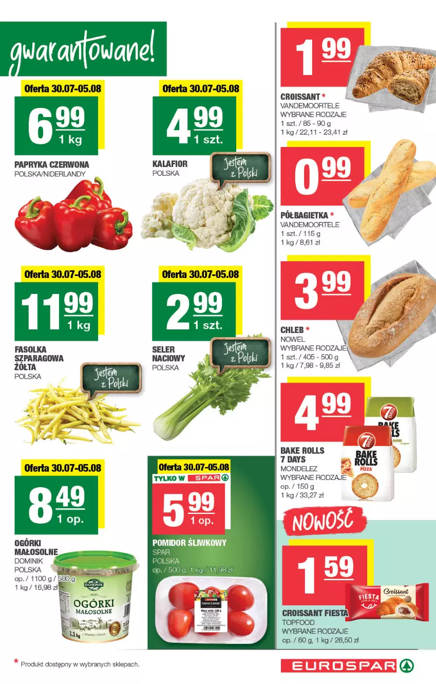 Gazetka promocyjna Spar - EuroSpar - ważna 27.07 do 06.08.2025 - strona 3 - produkty: 7 Days, Bagietka, Bake Rolls, Chleb, Croissant, Fa, Papryka, Papryka czerwona, Top