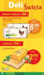 Gazetka promocyjna Delikatesy Centrum - Gazetka DC12 - Gazetka - ważna od 29.03 do 29.03.2023 - strona 2 - produkty: Ser, Złoty Mazur, Jaja