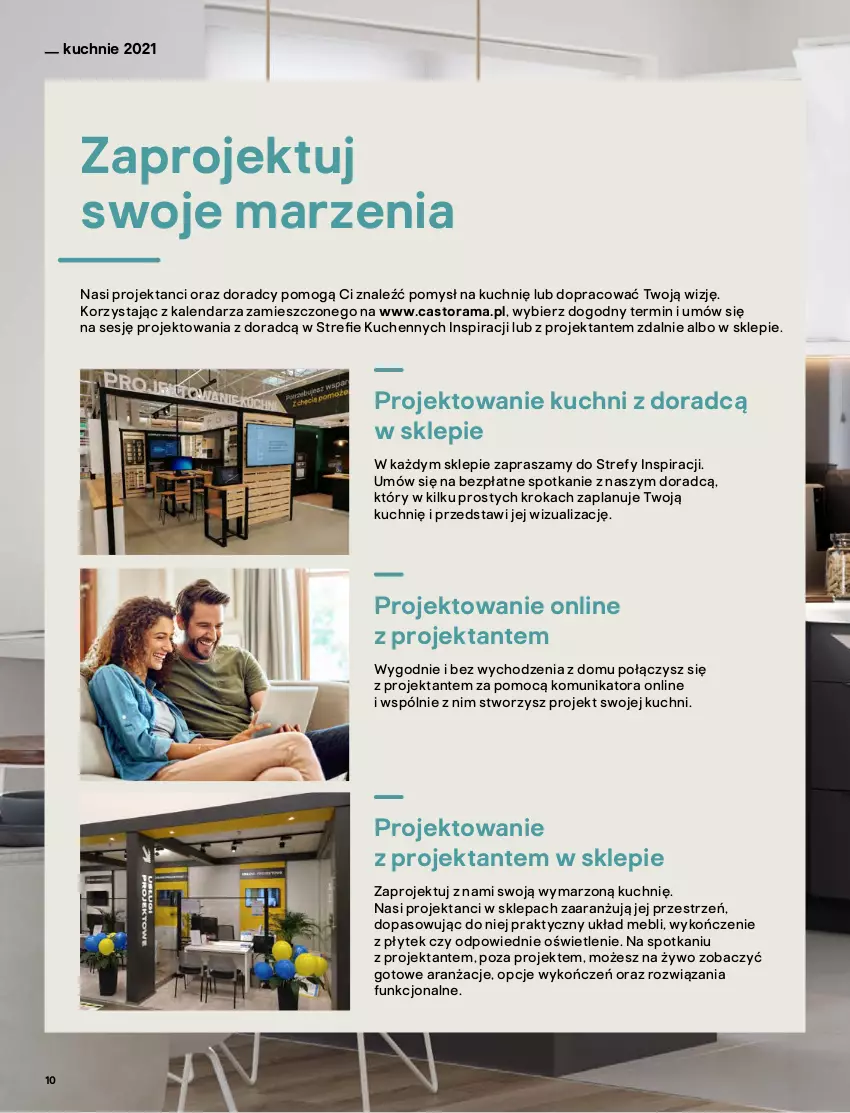 Gazetka promocyjna Castorama - Katalog Kuchnie 2021 - ważna 01.10 do 31.12.2021 - strona 10 - produkty: Astor, Dres, Fa, Kalendarz, Kosz, Kret, Rama