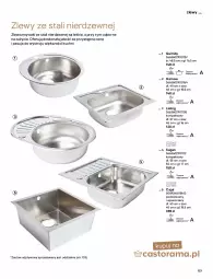 Gazetka promocyjna Castorama - Katalog Kuchnie 2021 - Gazetka - ważna od 31.12 do 31.12.2021 - strona 123 - produkty: Sok, Por, Gra, Rama, Zlew, Saga, Zlewozmywak, Woda, Astor
