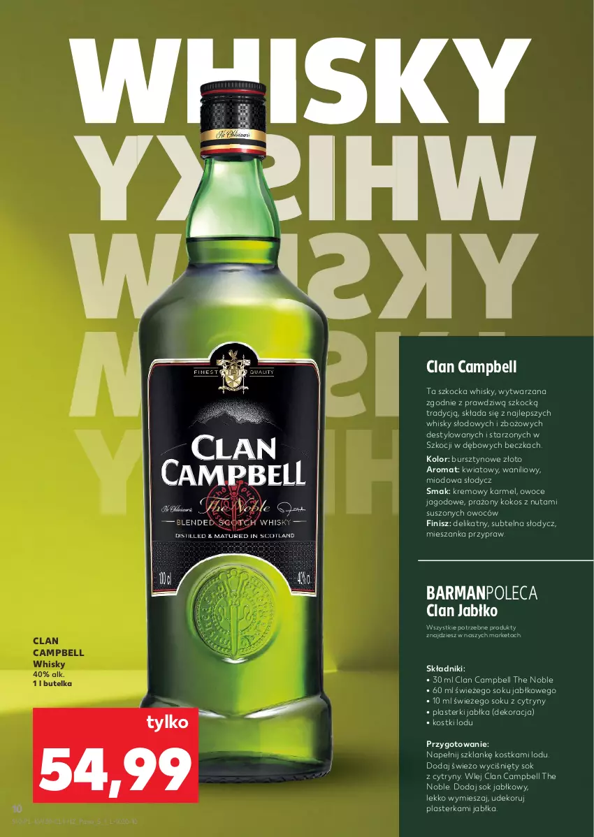 Gazetka promocyjna Kaufland - Barek Kauflandu - ważna 23.07 do 05.08.2026 - strona 10 - produkty: Bell, Bursztyn, Cytryny, Jabłka, Koc, Kokos, Owoce, Plasterki, Sok, Sok jabłkowy, Whisky