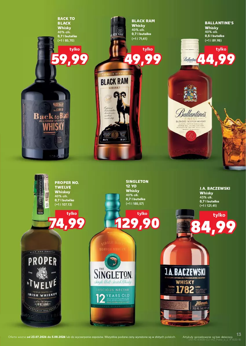 Gazetka promocyjna Kaufland - Barek Kauflandu - ważna 23.07 do 05.08.2026 - strona 13 - produkty: Lack, Whiskey, Whisky