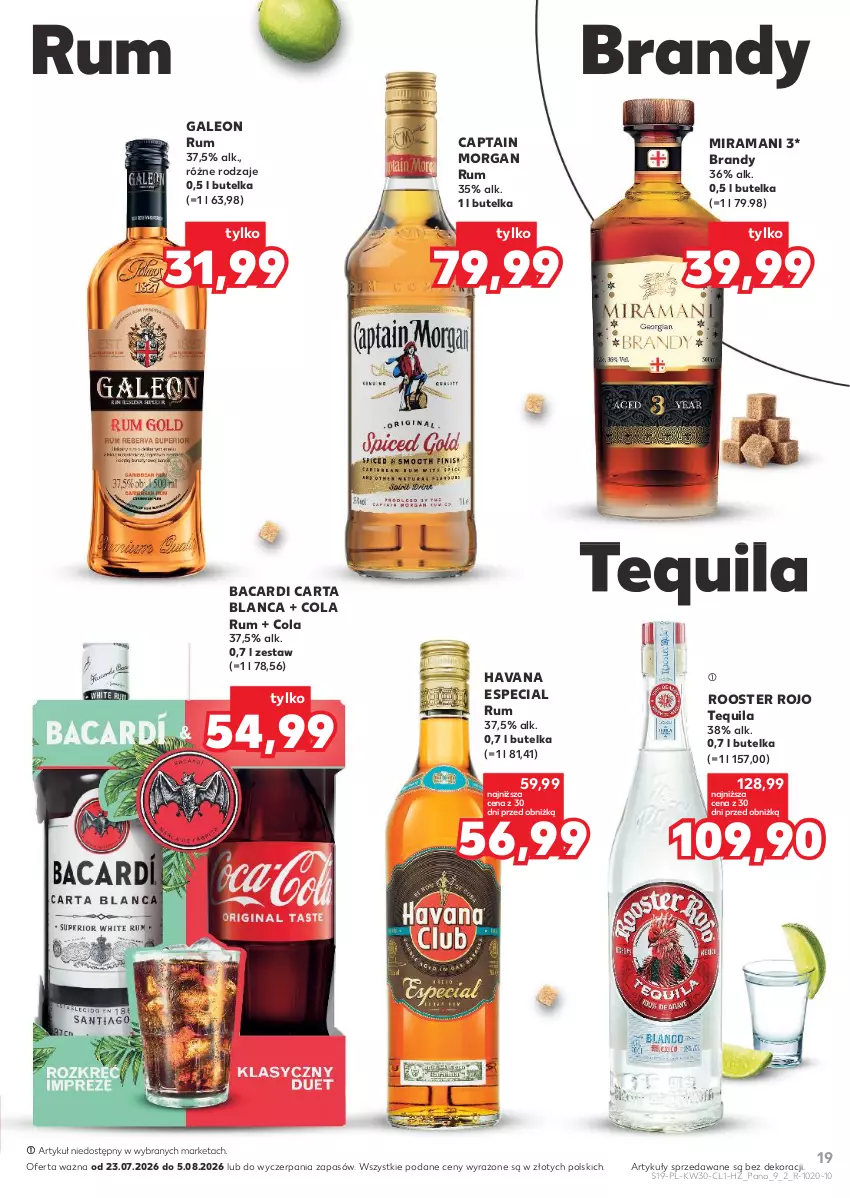 Gazetka promocyjna Kaufland - Barek Kauflandu - ważna 23.07 do 05.08.2026 - strona 19 - produkty: Bacardi, Brandy, Captain Morgan, Leon, Rama, Rum, Tequila