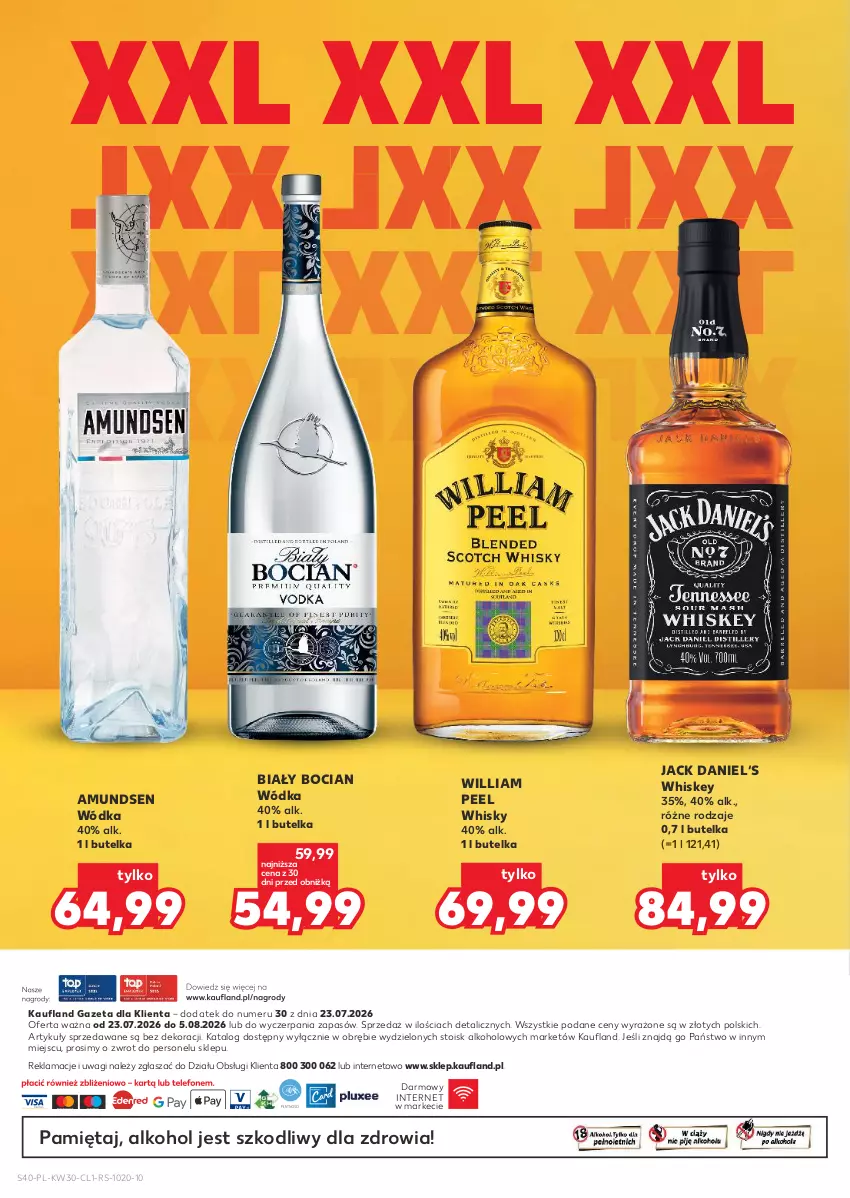 Gazetka promocyjna Kaufland - Barek Kauflandu - ważna 23.07 do 05.08.2026 - strona 40 - produkty: Amundsen, Biały Bocian, Mięta, Wagi, Whiskey, Whisky, Wódka