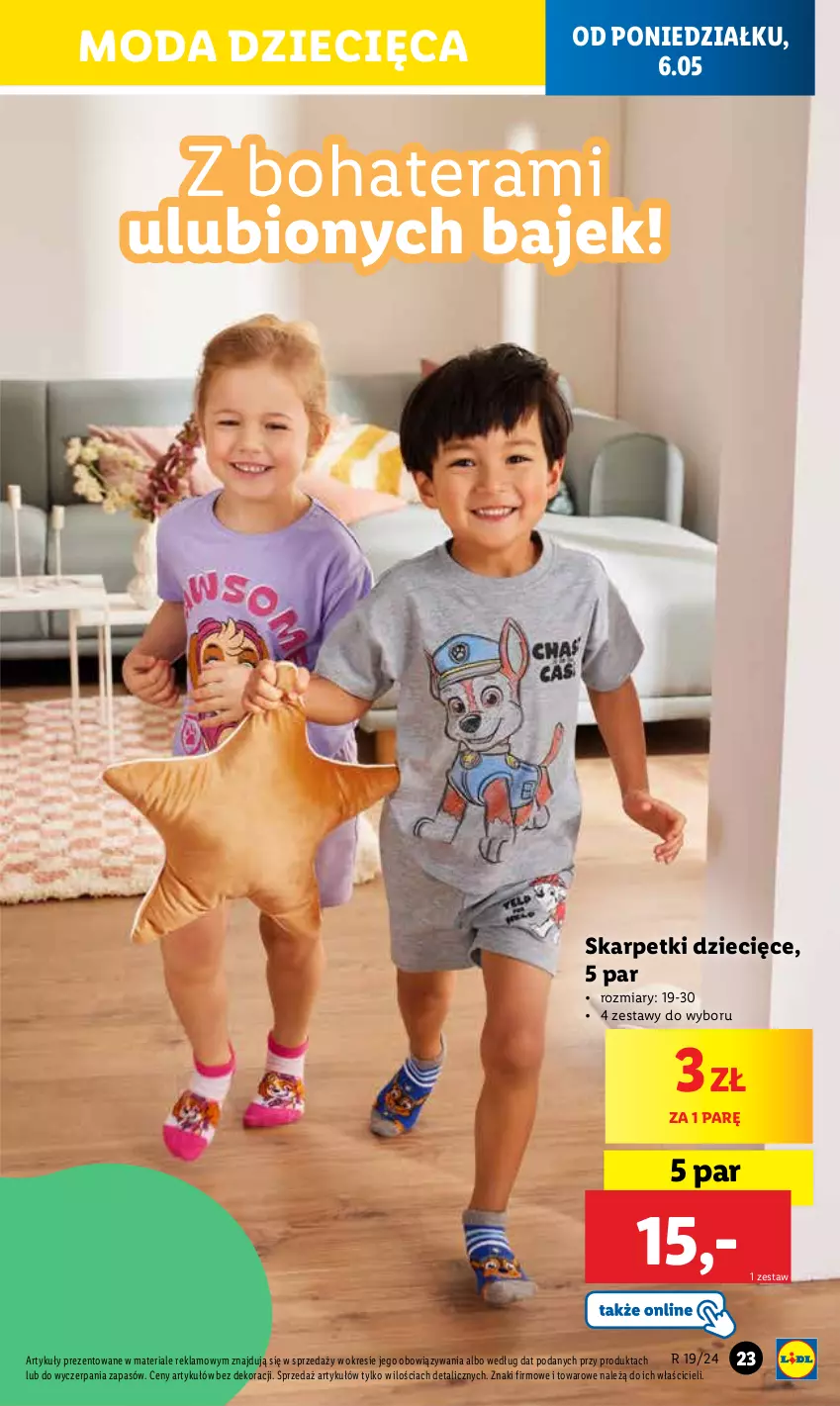 Gazetka promocyjna Lidl - GAZETKA - ważna 06.05 do 11.05.2024 - strona 33 - produkty: Dzieci, Karp, Moda, Skarpetki, Tera