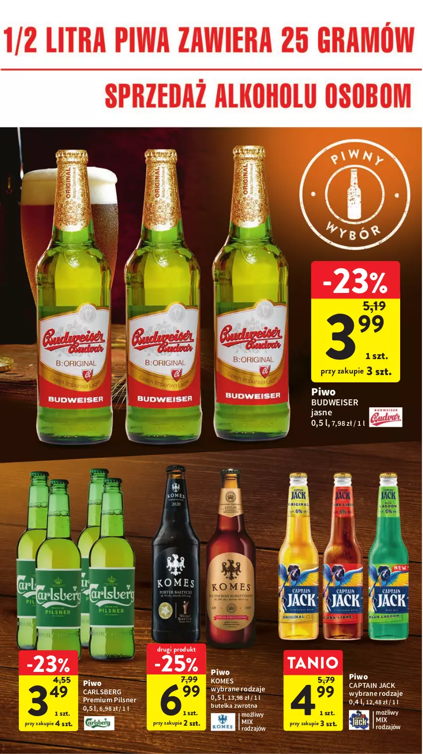 Gazetka promocyjna Intermarche - Gazetka Intermarche - ważna 18.05 do 24.05.2023 - strona 28 - produkty: Captain Jack, Carlsberg, Piwo, Ser