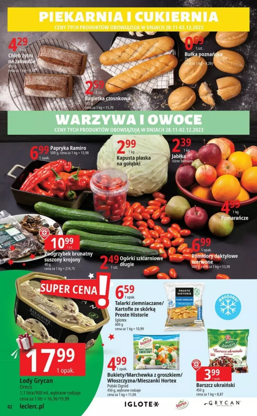 Gazetka promocyjna E Leclerc - ważna 28.11 do 09.12.2023 - strona 12 - produkty: Bukiet, Gry, Hortex, Inka, Marchewka, Ogród, Papryka