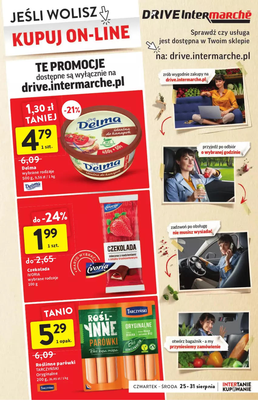 Gazetka promocyjna Intermarche - Gazetka Intermarche - ważna 25.08 do 31.08.2022 - strona 29 - produkty: Czekolada, Delma, Gin, Tarczyński