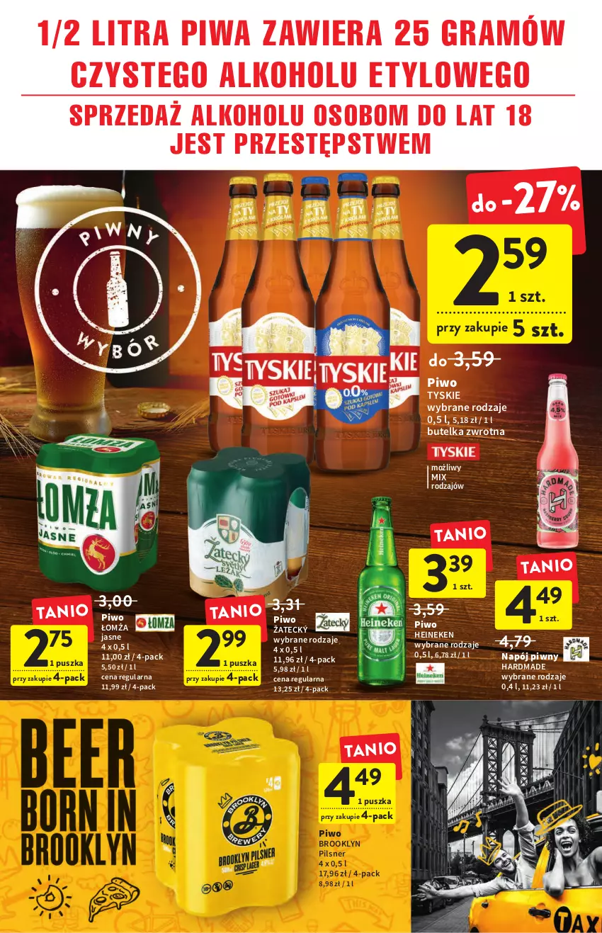 Gazetka promocyjna Intermarche - Gazetka Intermarche - ważna 25.08 do 31.08.2022 - strona 31 - produkty: Gra, Heineken, Napój, Piwa, Piwo, Tyskie