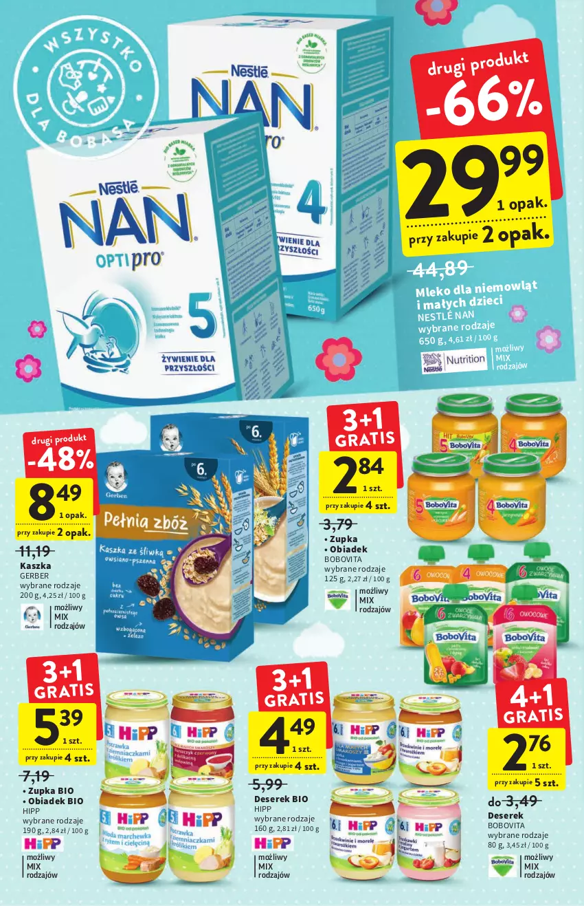 Gazetka promocyjna Intermarche - Gazetka Intermarche - ważna 25.08 do 31.08.2022 - strona 32 - produkty: BoboVita, Deser, Dzieci, Gerber, HiPP, Mleko, Nestlé, Ser, Serek