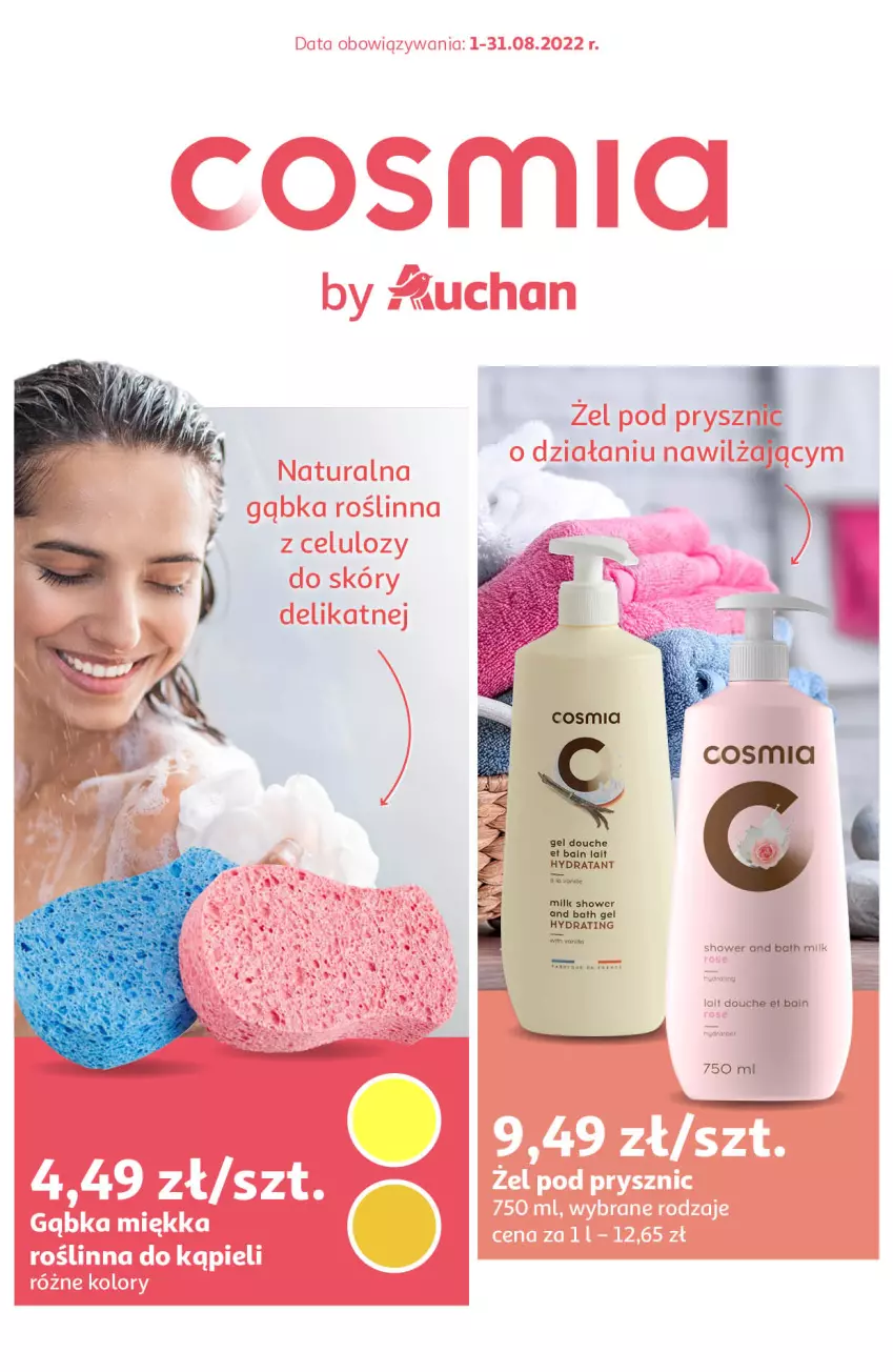 Gazetka promocyjna Auchan - Cosmia by Auchan Hipermarkety - ważna 01.08 do 31.08.2022 - strona 1