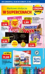 Gazetka promocyjna Lidl - GAZETKA - Gazetka - ważna od 21.08 do 21.08.2021 - strona 41 - produkty: Por, Bounty, Chupa Chups, Twix, Snickers, Wawel, Sport, Czekolada, Mars, Baton, Ritter Sport, Kakao, Milka, Fa