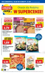 Gazetka promocyjna Lidl - GAZETKA - Gazetka - ważna od 21.08 do 21.08.2021 - strona 44 - produkty: Kasza jaglana, Warzywa, Salami, Kuchnia, Dr. Oetker, LANA, Pizza, Mąka, Basia, Kasza