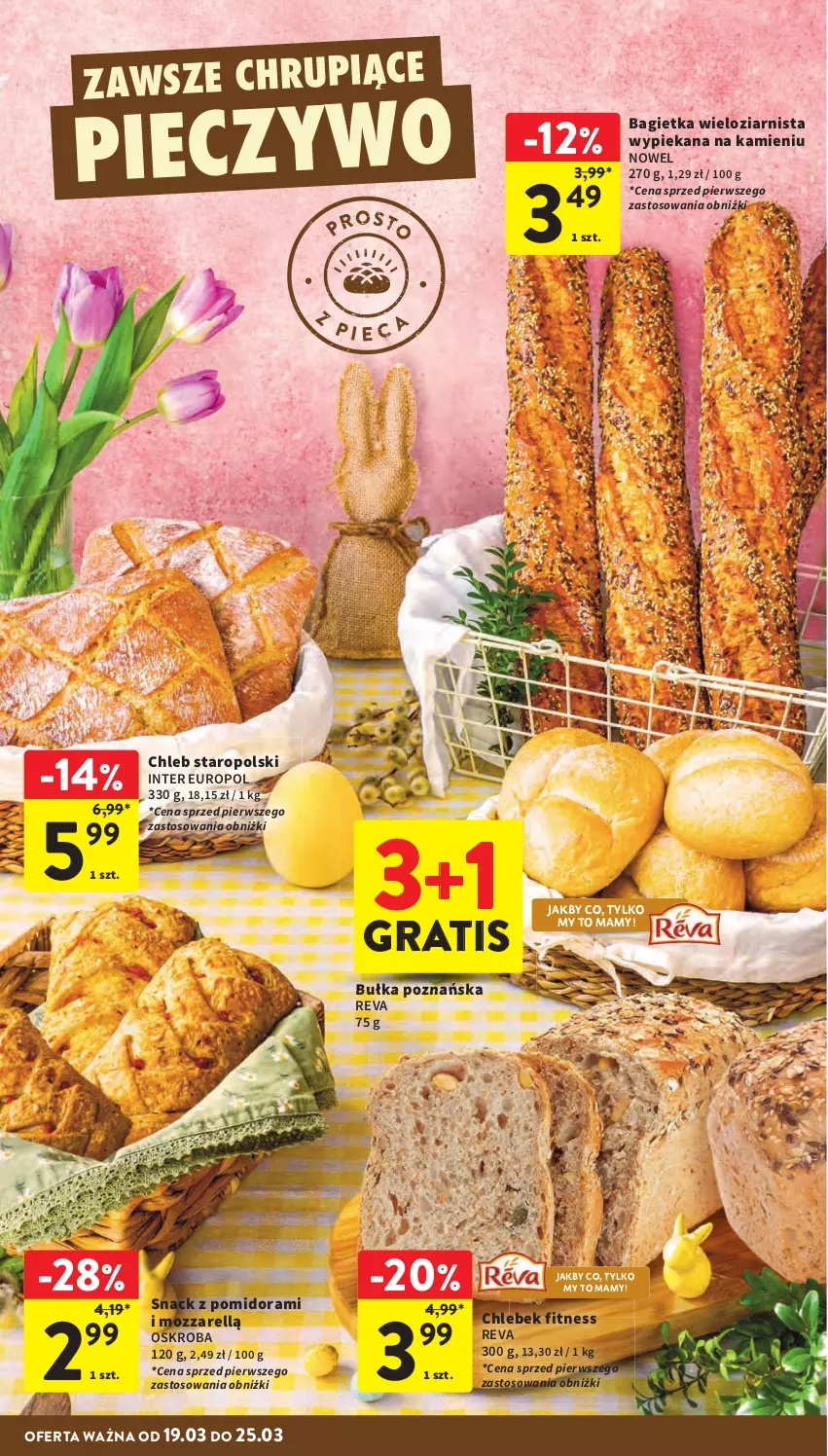Gazetka promocyjna Intermarche - Gazetka promocyjna - ważna 19.03 do 25.03.2026 - strona 10 - produkty: Bagietka, Bułka, Chleb, Gra, Piec, Pieczywo