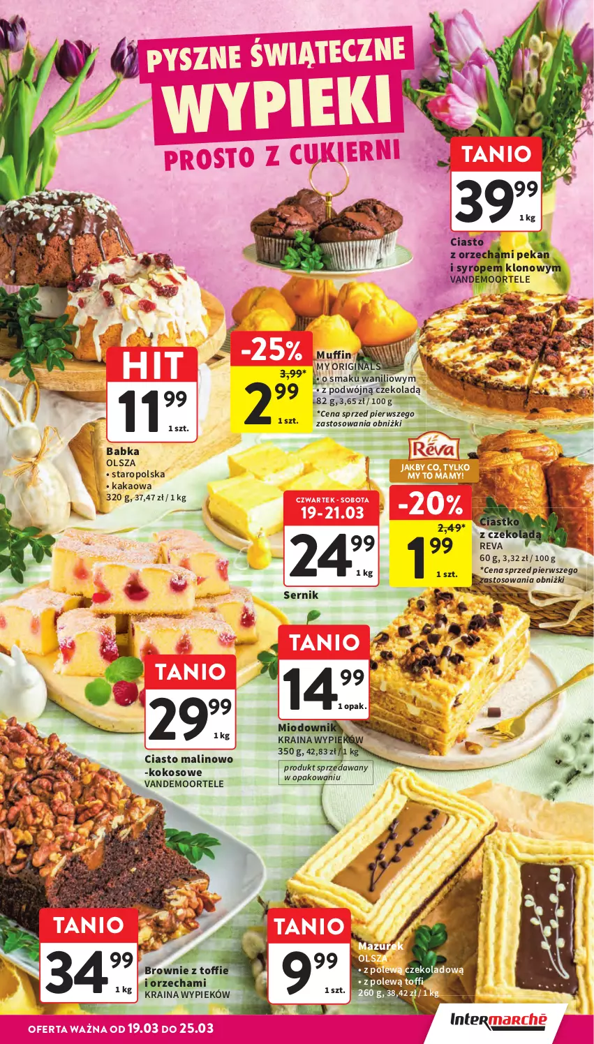 Gazetka promocyjna Intermarche - Gazetka promocyjna - ważna 19.03 do 25.03.2026 - strona 11 - produkty: Babka, Brownie, Gin, Kakao, Kokos, Ser, Syrop