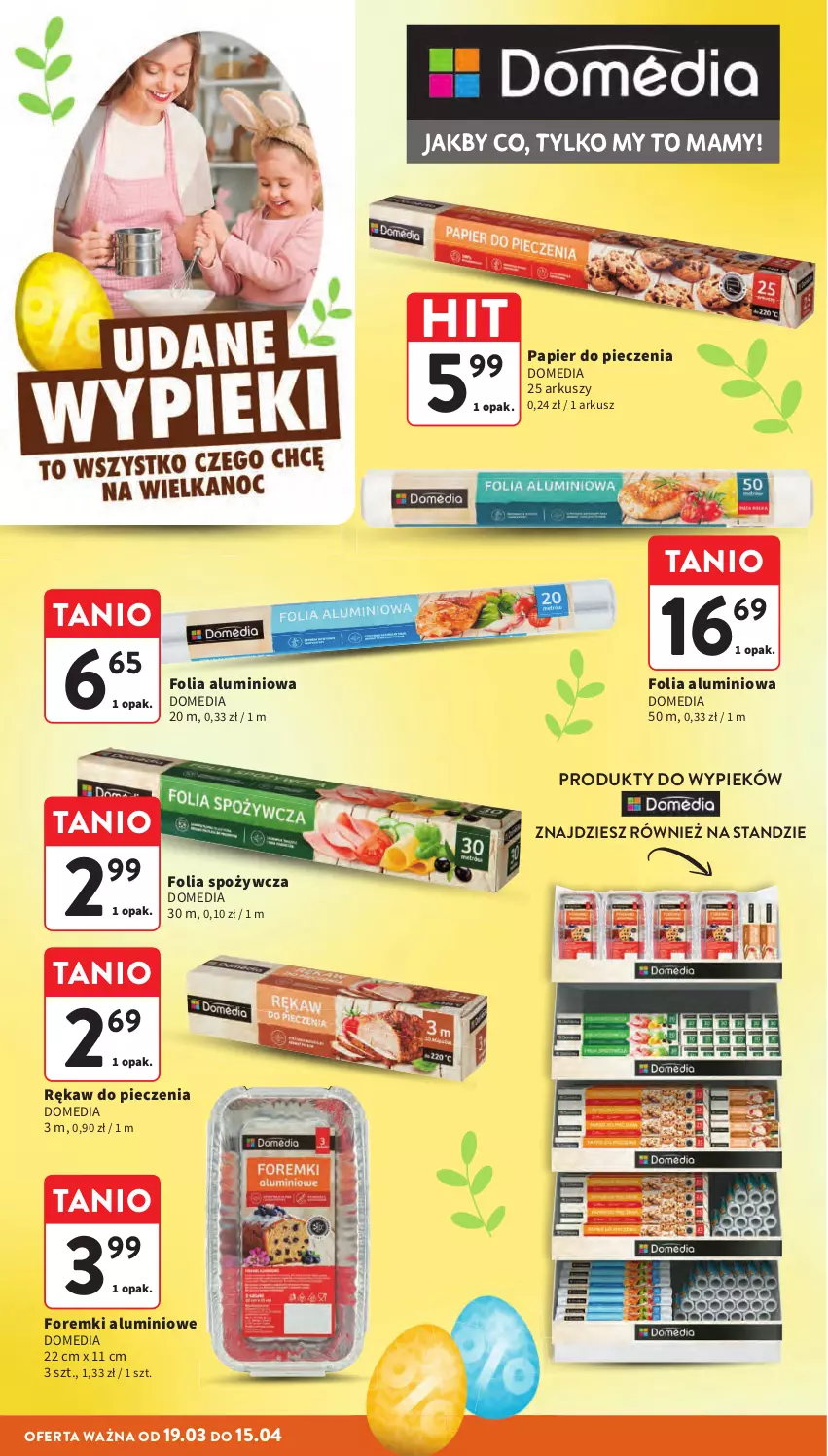 Gazetka promocyjna Intermarche - Gazetka promocyjna - ważna 19.03 do 25.03.2026 - strona 18 - produkty: Folia aluminiowa, Foremki, Papier, Papier do pieczenia, Piec, Rękaw do pieczenia