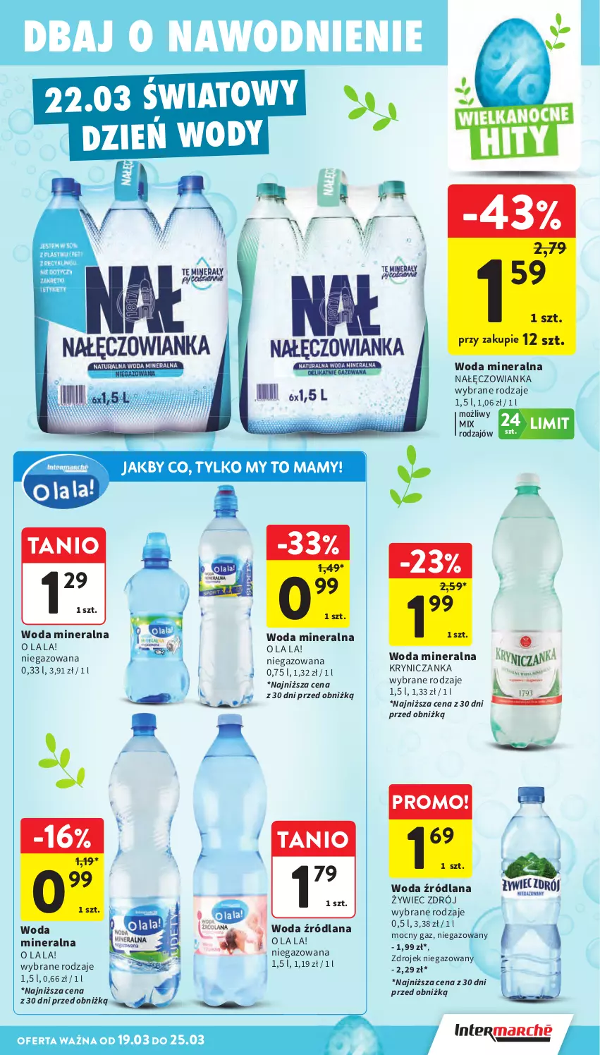 Gazetka promocyjna Intermarche - Gazetka promocyjna - ważna 19.03 do 25.03.2026 - strona 37 - produkty: LANA, Nałęczowianka, Woda, Woda mineralna