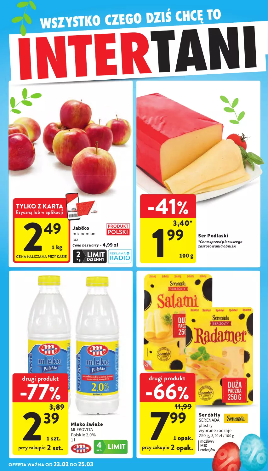 Gazetka promocyjna Intermarche - Gazetka promocyjna - ważna 19.03 do 25.03.2026 - strona 46 - produkty: Mleko, Mlekovita, Podlaski, Ser