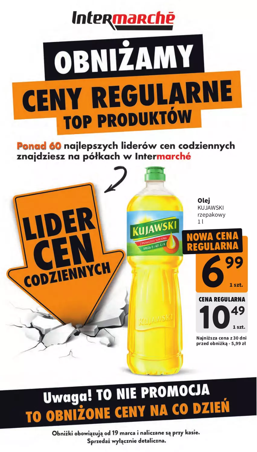 Gazetka promocyjna Intermarche - Gazetka promocyjna - ważna 19.03 do 25.03.2026 - strona 6 - produkty: Kujawski, Olej