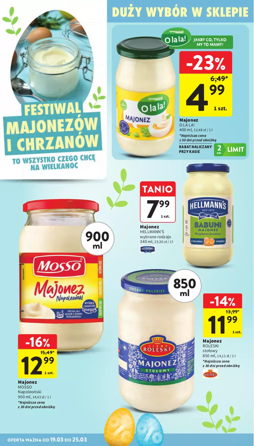 Gazetka promocyjna Intermarche - Gazetka promocyjna - ważna 19.03 do 25.03.2026 - strona 8 - produkty: Majonez, Oleo