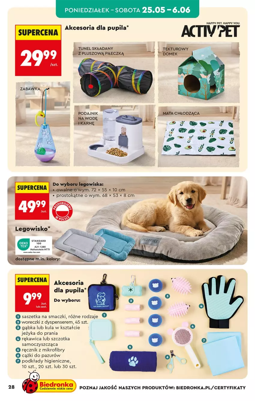 Gazetka promocyjna Biedronka - Okazje Tygodnia - ważna 25.05 do 06.06.2026 - strona 30 - produkty: Cążki, LEGO, Legowisko, Podkład, Ręcznik, Ser, Szczotka