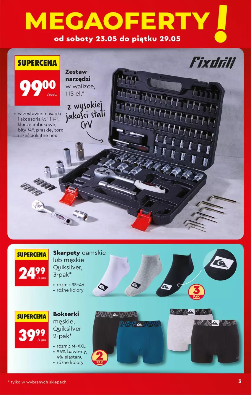 Gazetka promocyjna Biedronka - Okazje Tygodnia - ważna 25.05 do 06.06.2026 - strona 5 - produkty: Bokserki, Karp, Ser, Zestaw narzędzi