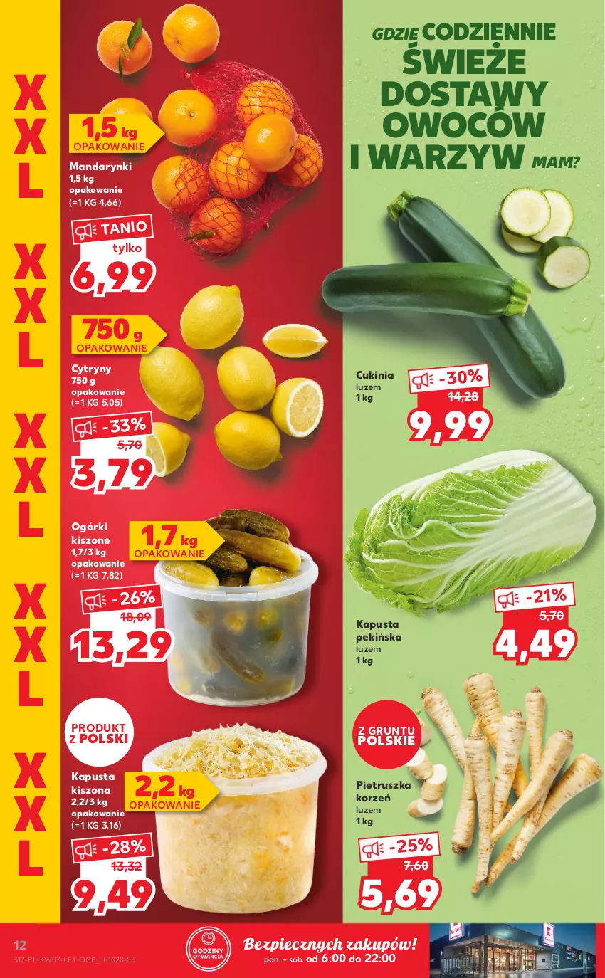 Gazetka promocyjna Kaufland - OFERTA TYGODNIA - ważna 17.02 do 23.02.2022 - strona 12 - produkty: Cytryny, Grunt, Mandarynki, Piec, Pietruszka