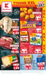 Gazetka promocyjna Kaufland - OFERTA TYGODNIA - Gazetka - ważna od 23.02 do 23.02.2022 - strona 1 - produkty: Masło klarowane, Nutella, Ser, Mus, 7up, Pepsi max, Prince Polo, Papier, Kaczka, Karkówka wieprzowa, Mirinda, Mlekovita, Pomarańcze, Tusz, Papier toaletowy, Siatka, Pepsi, Napój gazowany, Ferrero, Masło, Napój, Mleko