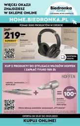 Gazetka promocyjna Biedronka - Okazje tygodnia - Gazetka - ważna od 04.02 do 04.02.2023 - strona 31 - produkty: Rama, Słuchawki, Mikrofon, Lokówka, Kosz, Tera, Tran, , Suszarka