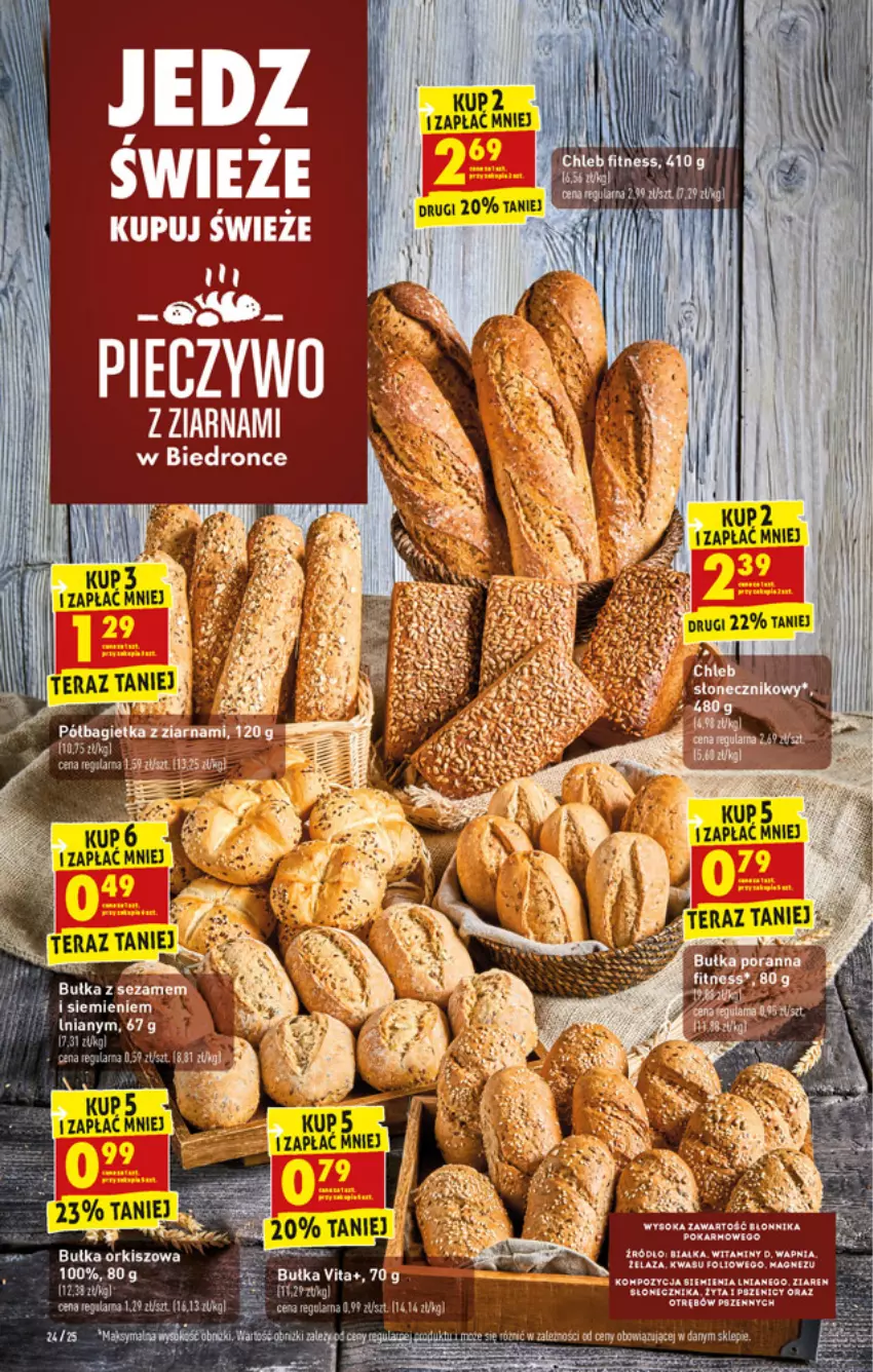 Gazetka promocyjna Biedronka - ważna 25.10 do 30.10.2021 - strona 24 - produkty: Bułka, Gala, HP, Piec, Pieczywo, Sok, Sos