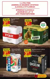 Gazetka promocyjna Biedronka - Gazetka - ważna od 30.10 do 30.10.2021 - strona 45 - produkty: Piwa, Piwo, Koc, Gra, Tyskie, Arbuz, Okocim, Fa
