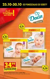 Gazetka promocyjna Biedronka - Gazetka - ważna od 30.10 do 30.10.2021 - strona 6 - produkty: Pieluchy, O Bag, Dada