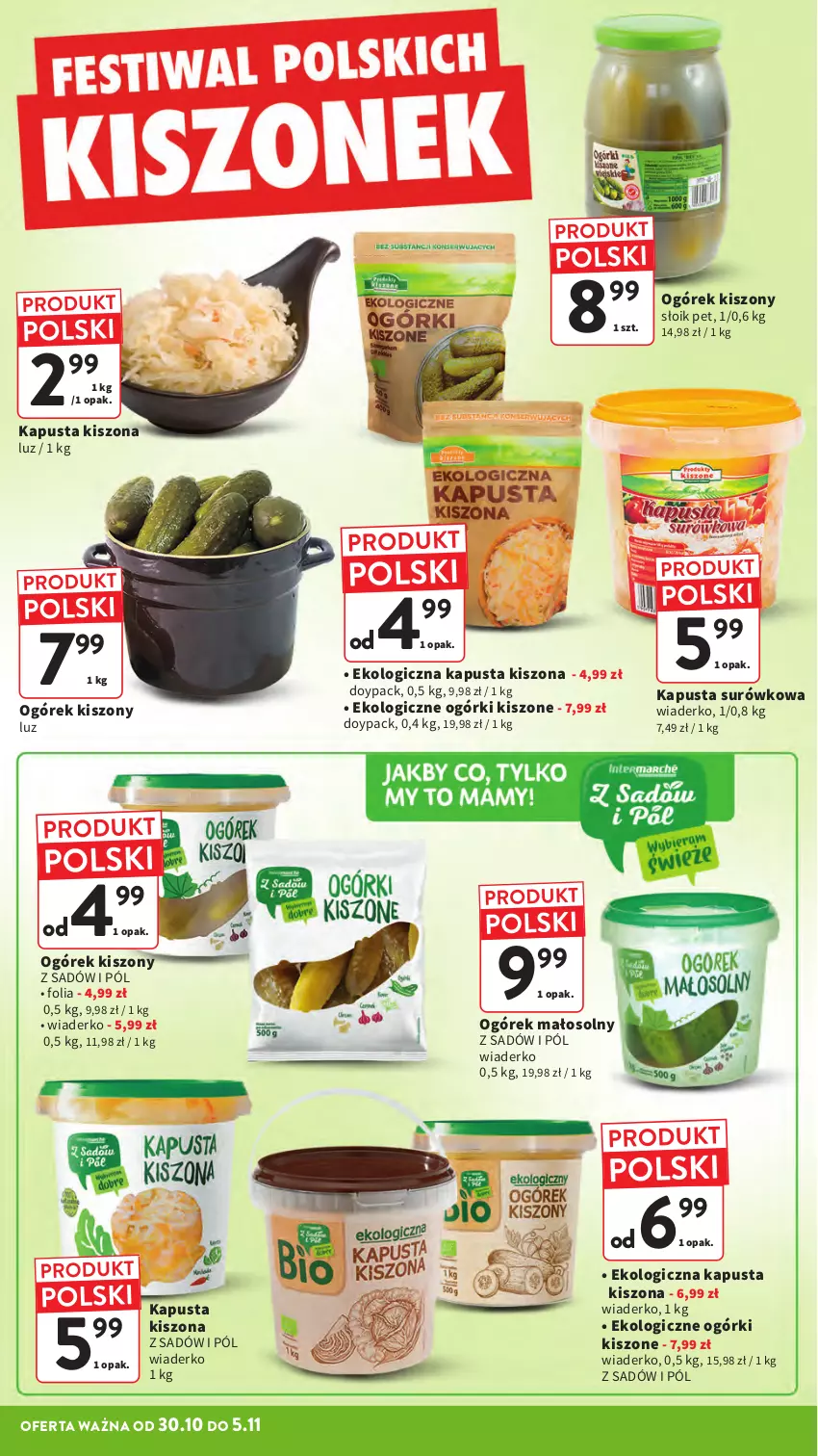 Gazetka promocyjna Intermarche - Gazetka promocyjna - ważna 30.10 do 05.11.2025 - strona 16 - produkty: Ogórek
