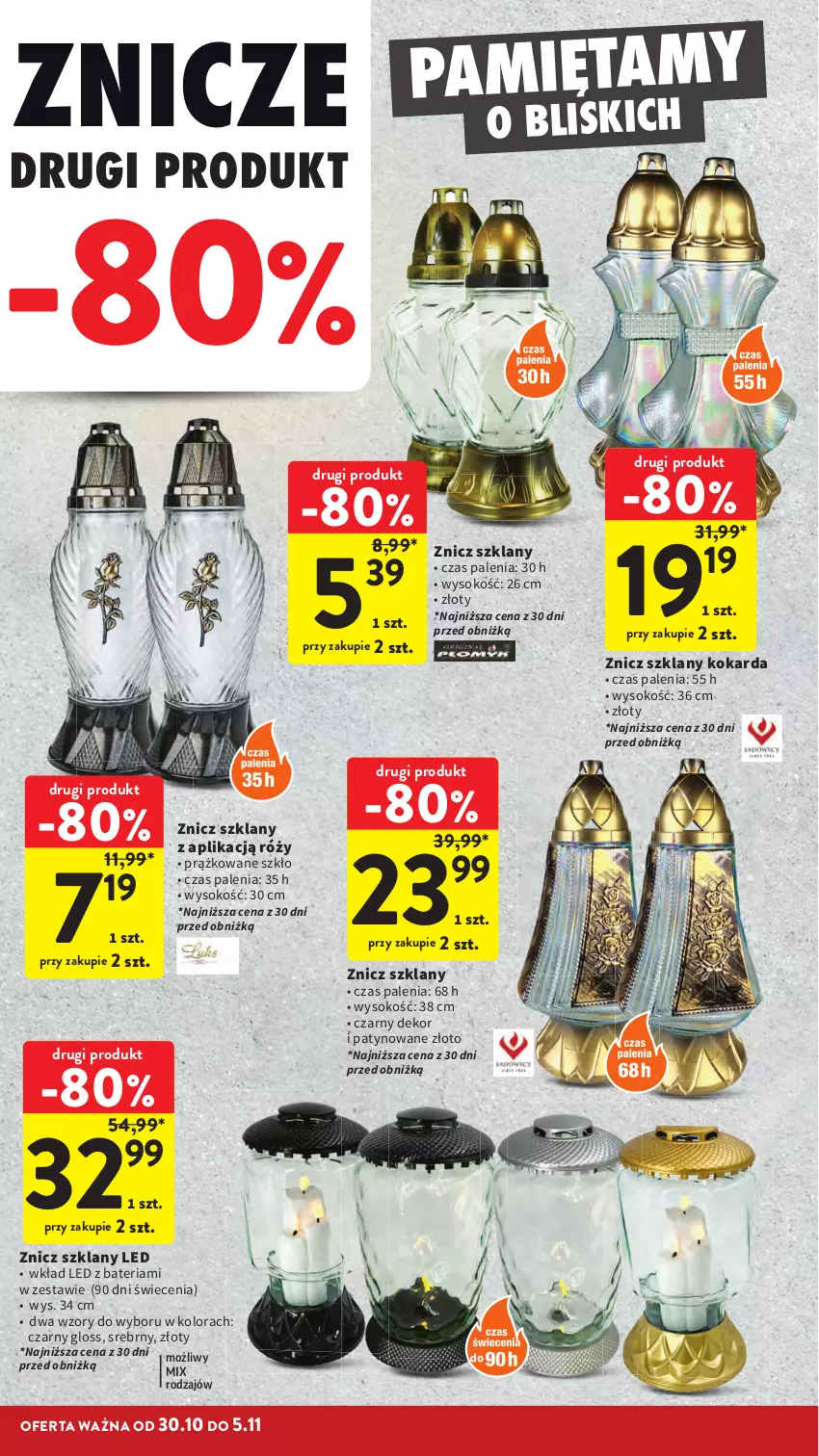 Gazetka promocyjna Intermarche - Gazetka promocyjna - ważna 30.10 do 05.11.2025 - strona 2 - produkty: Bateria, Mięta, Sok, Znicz