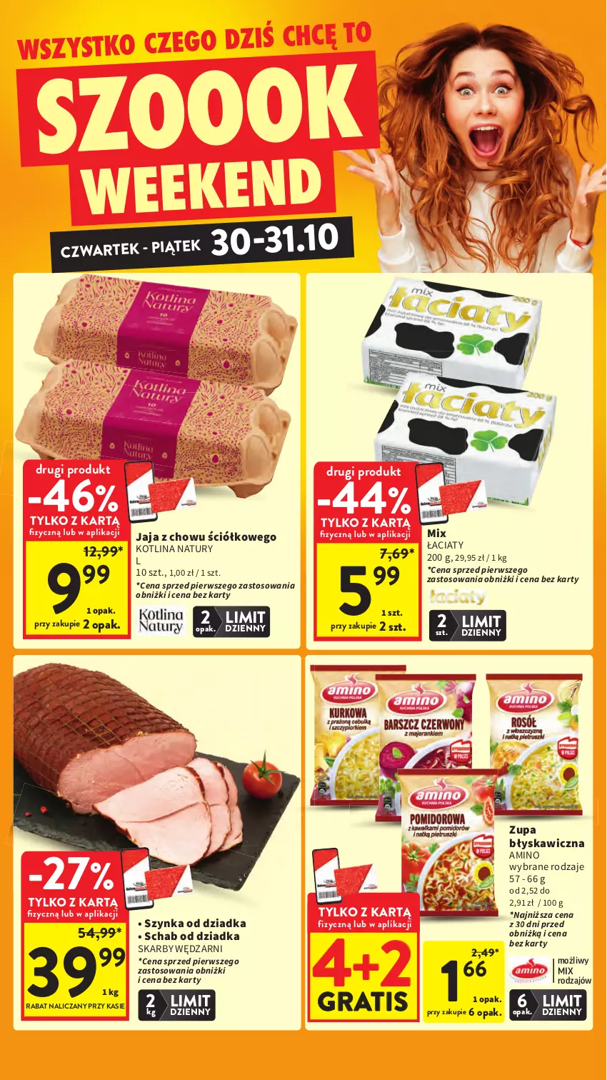 Gazetka promocyjna Intermarche - Gazetka promocyjna - ważna 30.10 do 05.11.2025 - strona 6 - produkty: Gra, Jaja, Kotlin, Szynka, Zupa