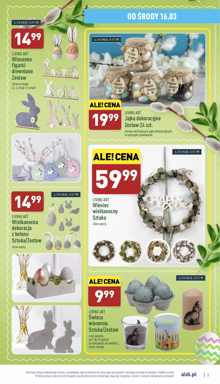 Gazetka promocyjna Aldi - Katalog Moda i Dom - ważna 16.03 do 19.03.2022 - strona 3 - produkty: Wieniec