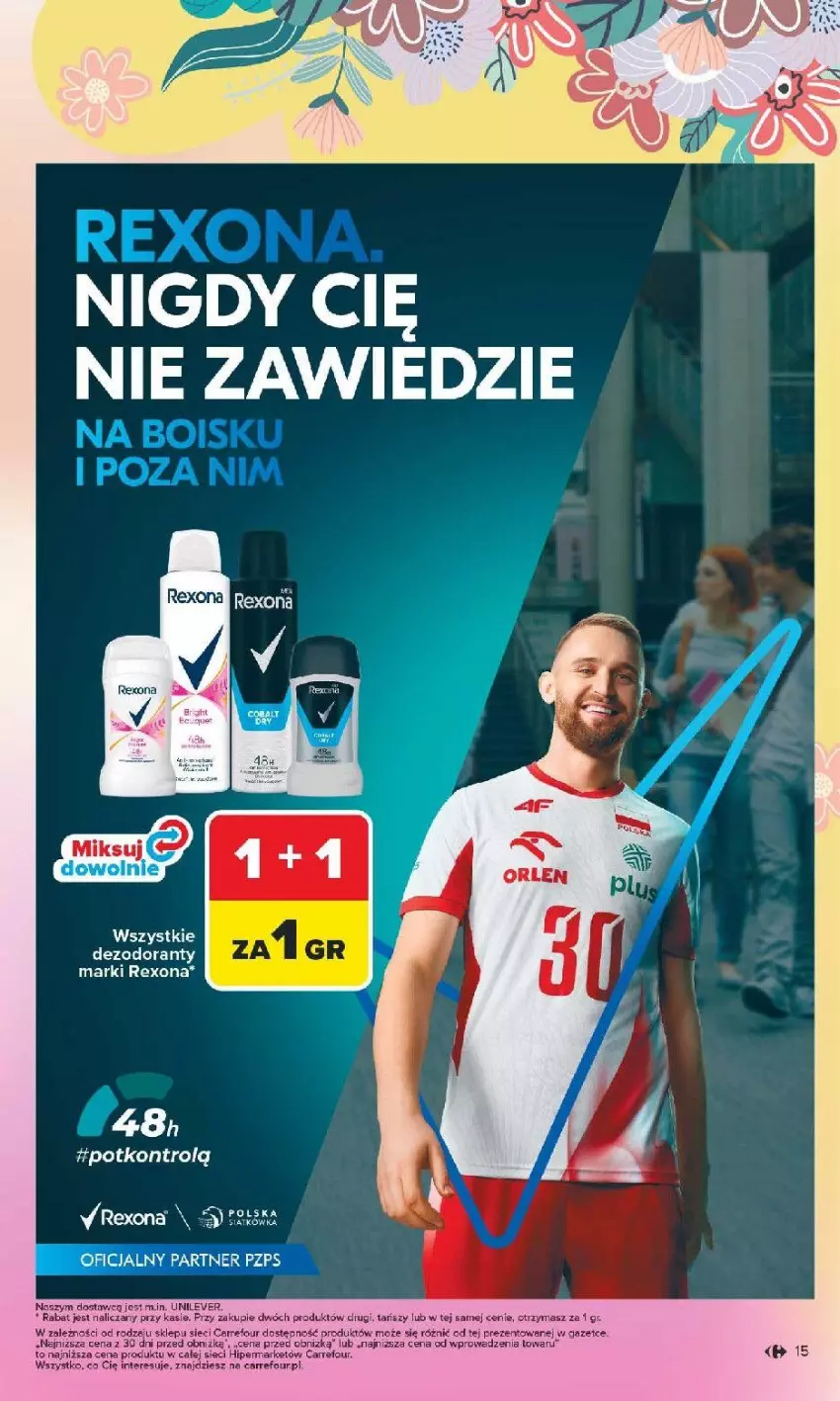 Gazetka promocyjna Carrefour - Gazetka Hity dla urody! - ważna 02.03 do 14.03.2026 - strona 15 - produkty: Rexona
