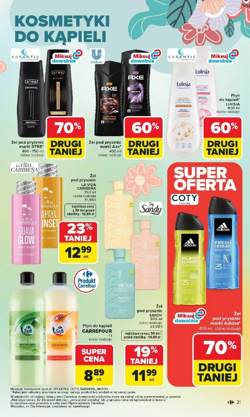 Gazetka promocyjna Carrefour - Gazetka Hity dla urody! - ważna 02.03 do 14.03.2026 - strona 21 - produkty: Luksja, Płyn do kąpieli
