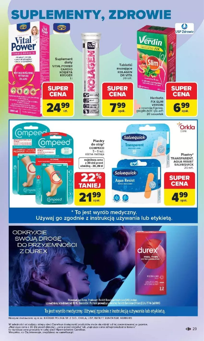 Gazetka promocyjna Carrefour - Gazetka Hity dla urody! - ważna 02.03 do 14.03.2026 - strona 29 - produkty: Dr Vita, Herbata, Kolagen, Mus, Tran