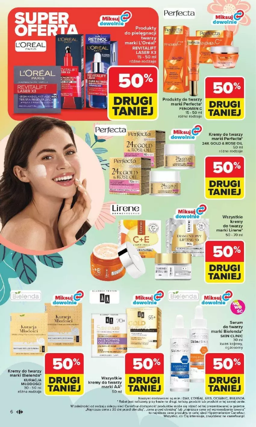 Gazetka promocyjna Carrefour - Gazetka Hity dla urody! - ważna 02.03 do 14.03.2026 - strona 6 - produkty: Bielenda, Clin, Fa, HP, Lirene, Perfecta, Por, Rum, Ser, Serum